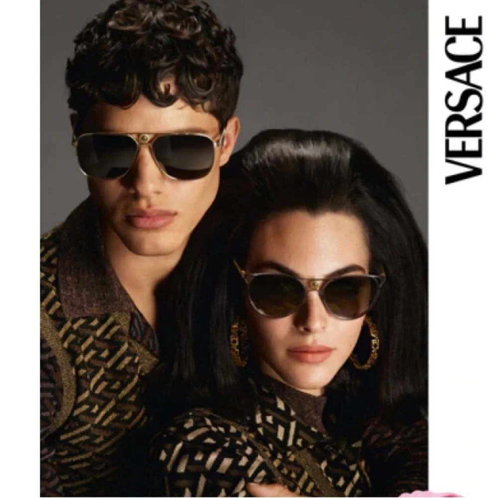 🔥VERSACE AUTH SUNGLASSES WITH ATTACHMENTS TO HANG OFF NECK FULL INCLUSION